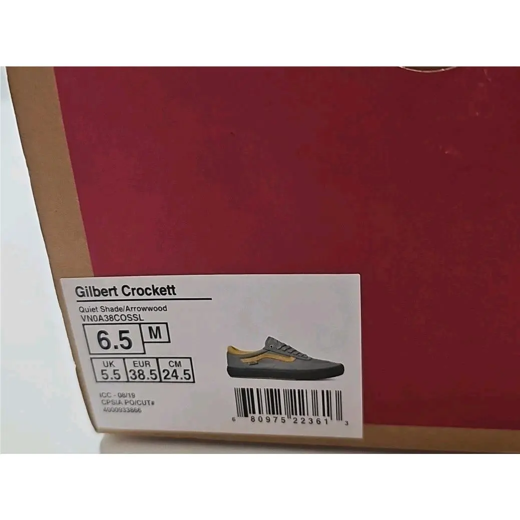 Vans shoes - Gilbert Crockett - Gilbert Crockett - Gray/Yellow, Manufacturer: Tactical Beech / Black 3
