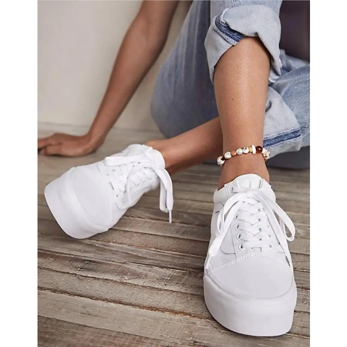 Vans shoes - VANS Old Skool - Old Skool - VN0A3B3UW00 - White 4