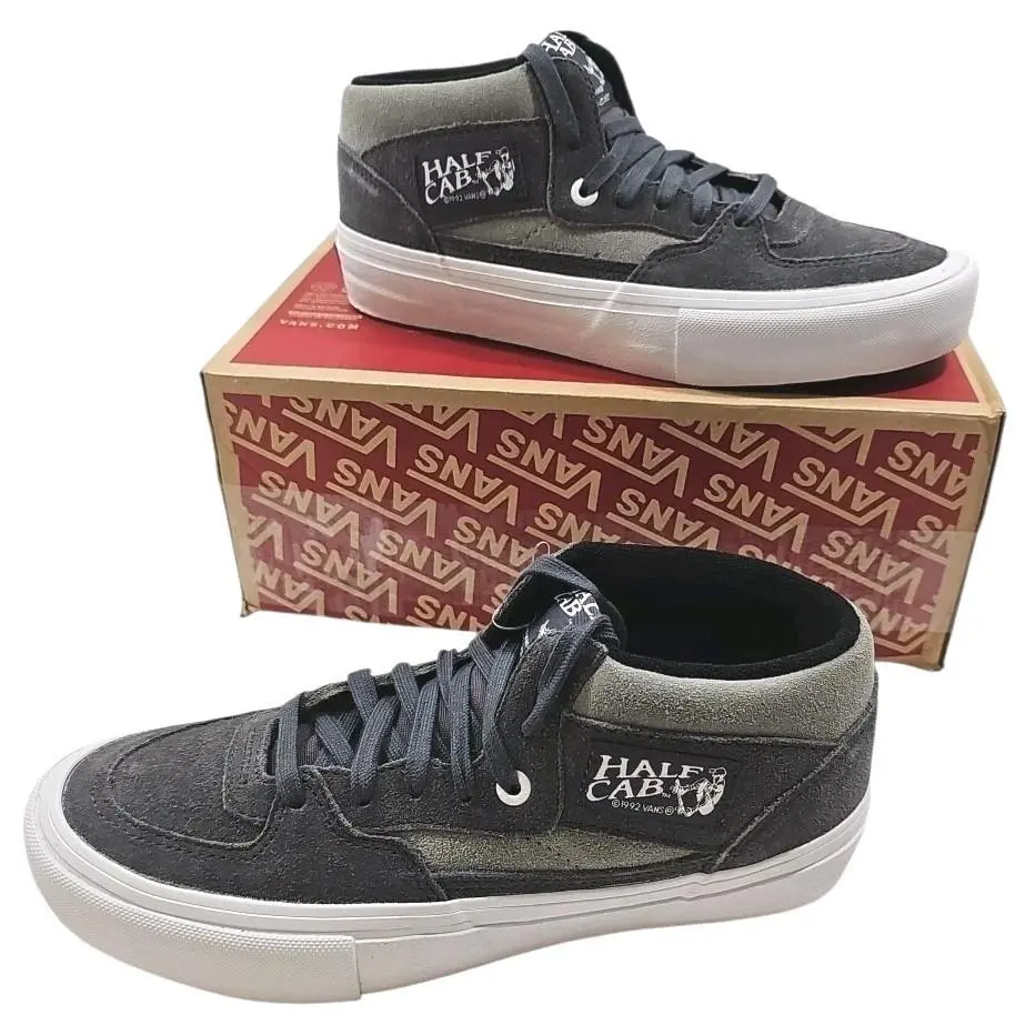 Vans Woman 8 Men`s 6.5 Half Cab Pro Periscope/drizzle Grey White Sneakers