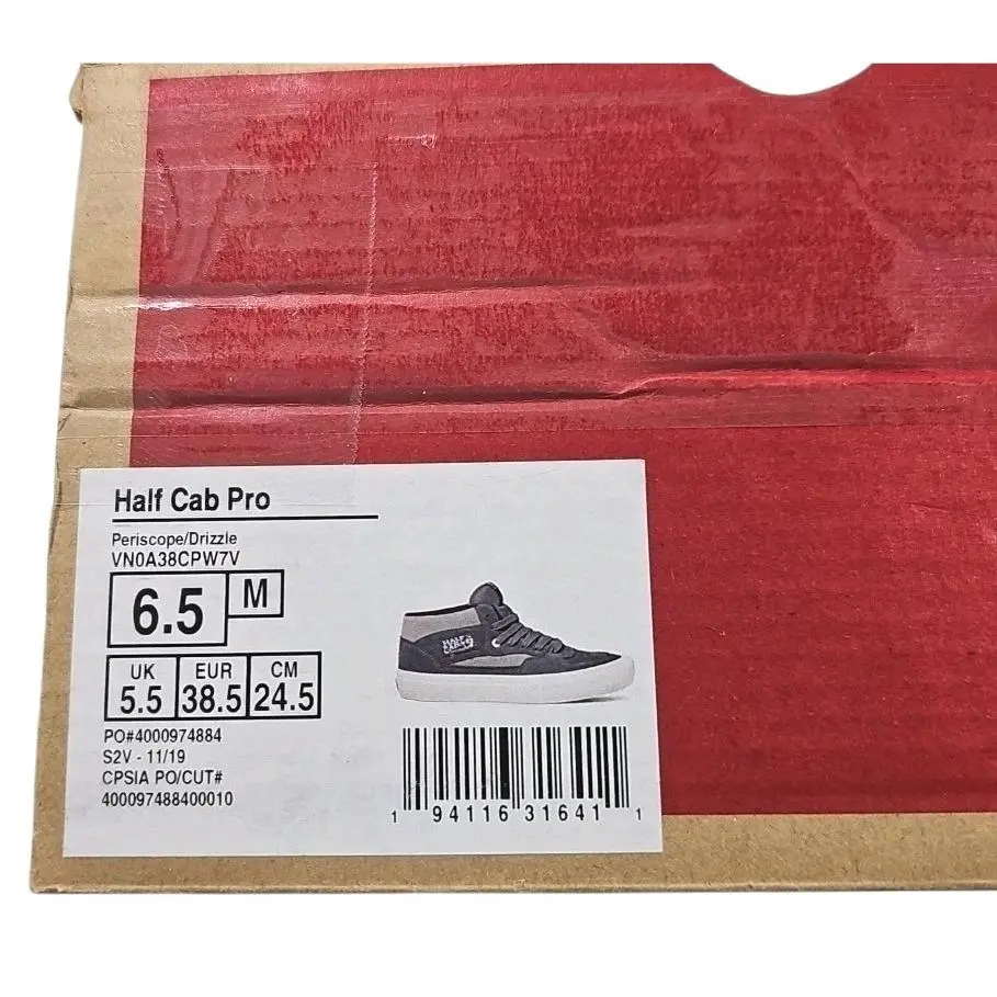 Vans shoes - VANS Half Cab - Half Cab - VN0A38CPW7V - Gray 8