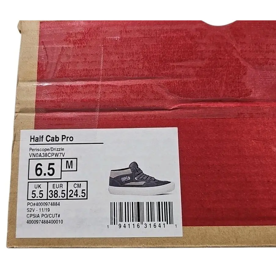 Vans shoes - VANS Half Cab - Half Cab - VN0A38CPW7V - Gray 2
