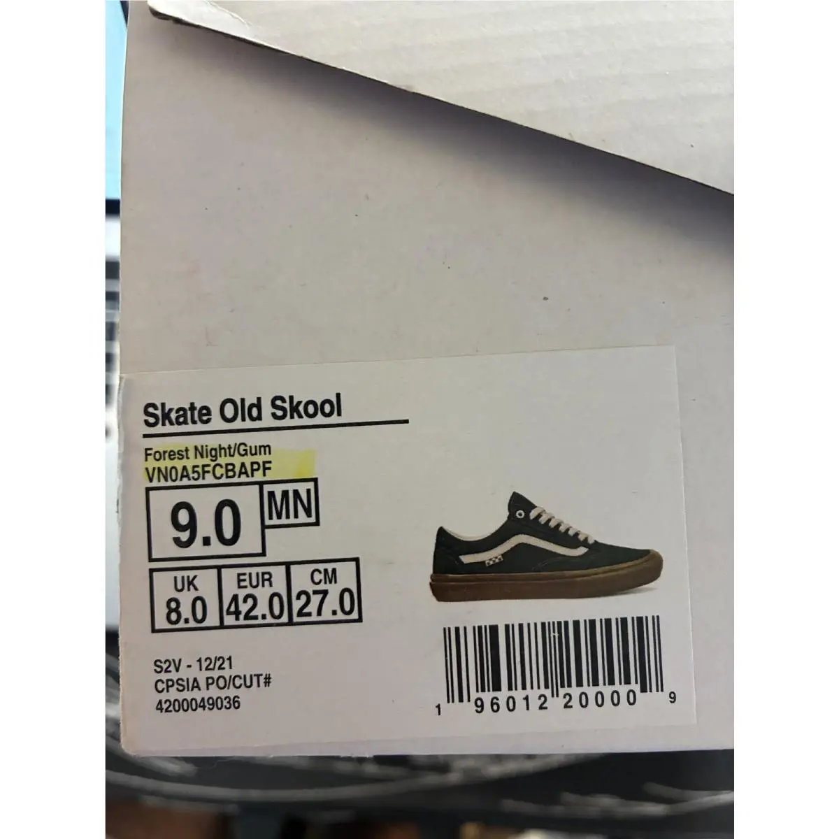 Vans shoes - Skate Old Skool - Skate Old Skool - VN0A5FCBAPF - Forest Night/Gum 3