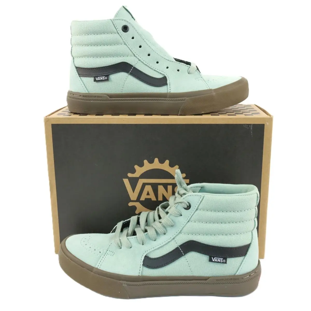Vans Bmx Sk8-Hi Gum Street Sneakers In Gum Gray Olive Men`s Size 6.5 VN000D3QEMW
