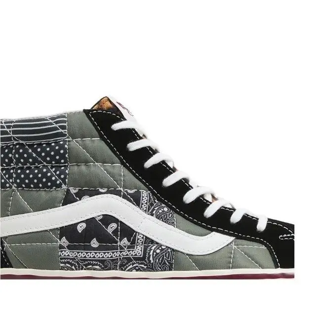 Vans Patchwork Sneakers Sk8-Hi 38 Men’s 6 Women’s 7.5 Shoes