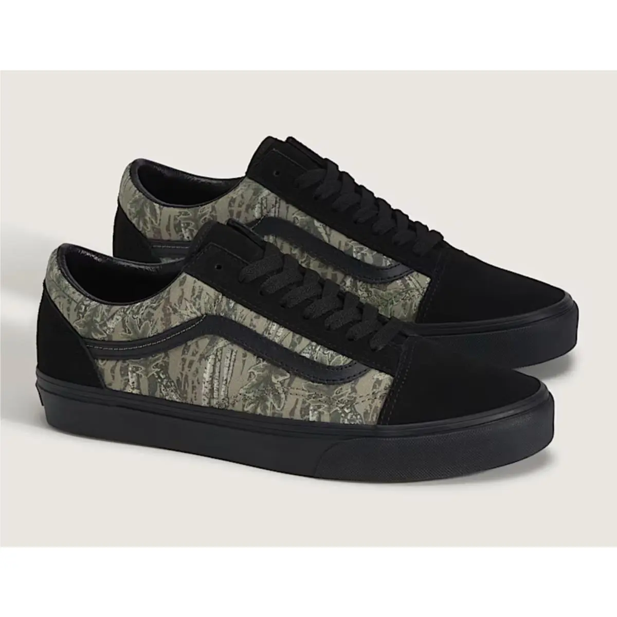 w/ Box Men`s 12 Vans Old Skool Camo Black Sneakers Shoes