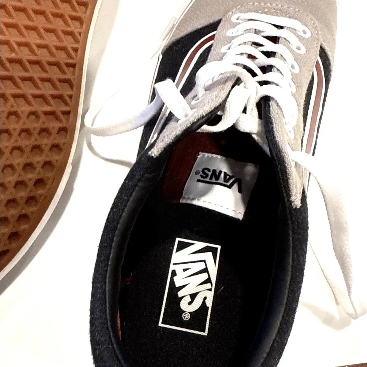 Vans shoes - Vans Ward - Ward - Navy and Grey with Burgundy Stripe 11