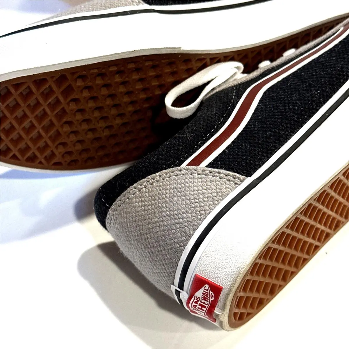 Vans shoes - Vans Ward - Ward - Navy and Grey with Burgundy Stripe 15