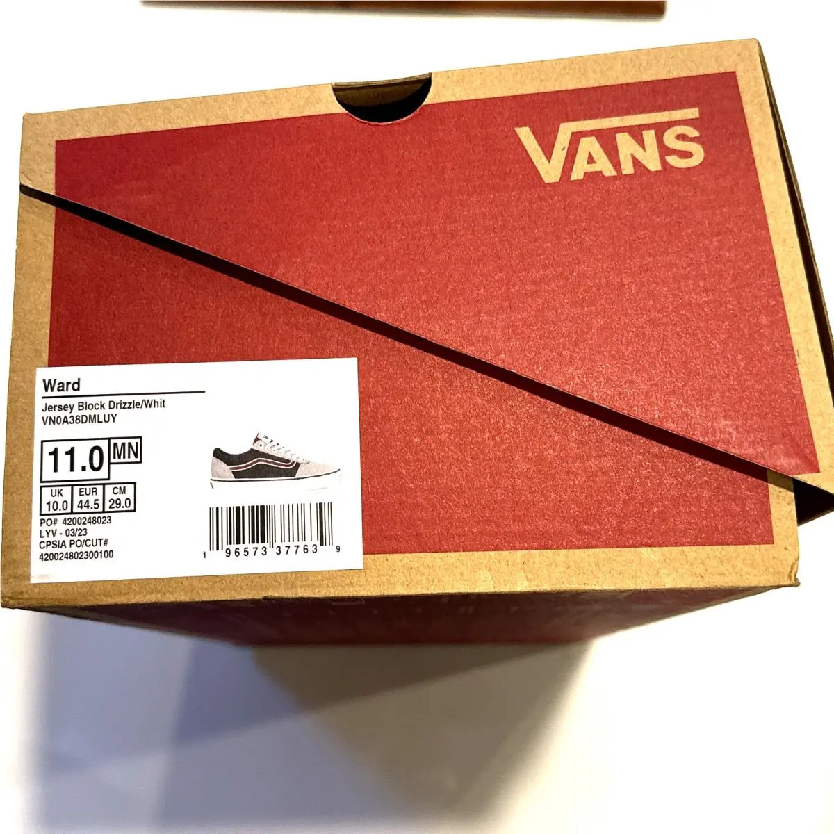 Vans shoes - Vans Ward - Ward - Navy and Grey with Burgundy Stripe 0