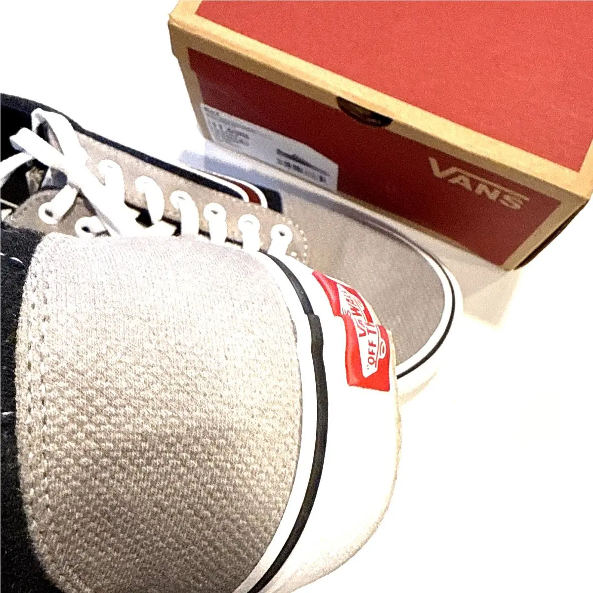 Vans shoes - Vans Ward - Ward - Navy and Grey with Burgundy Stripe 2