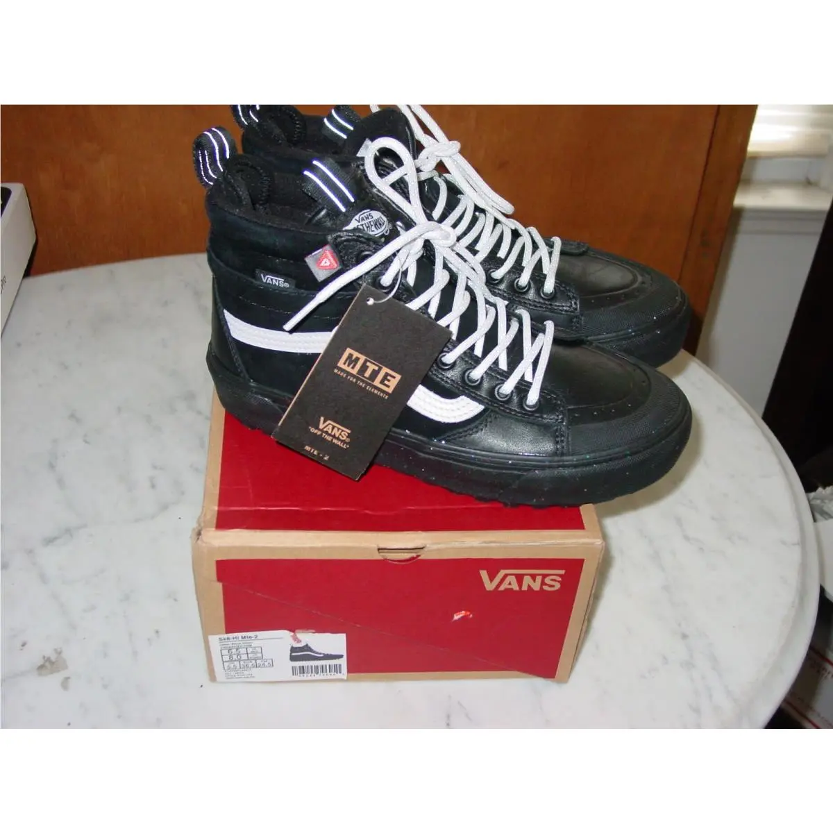 Mens Vans SK8 HI Mte 2 Utility Pop Black Glitter Shoes Size 6