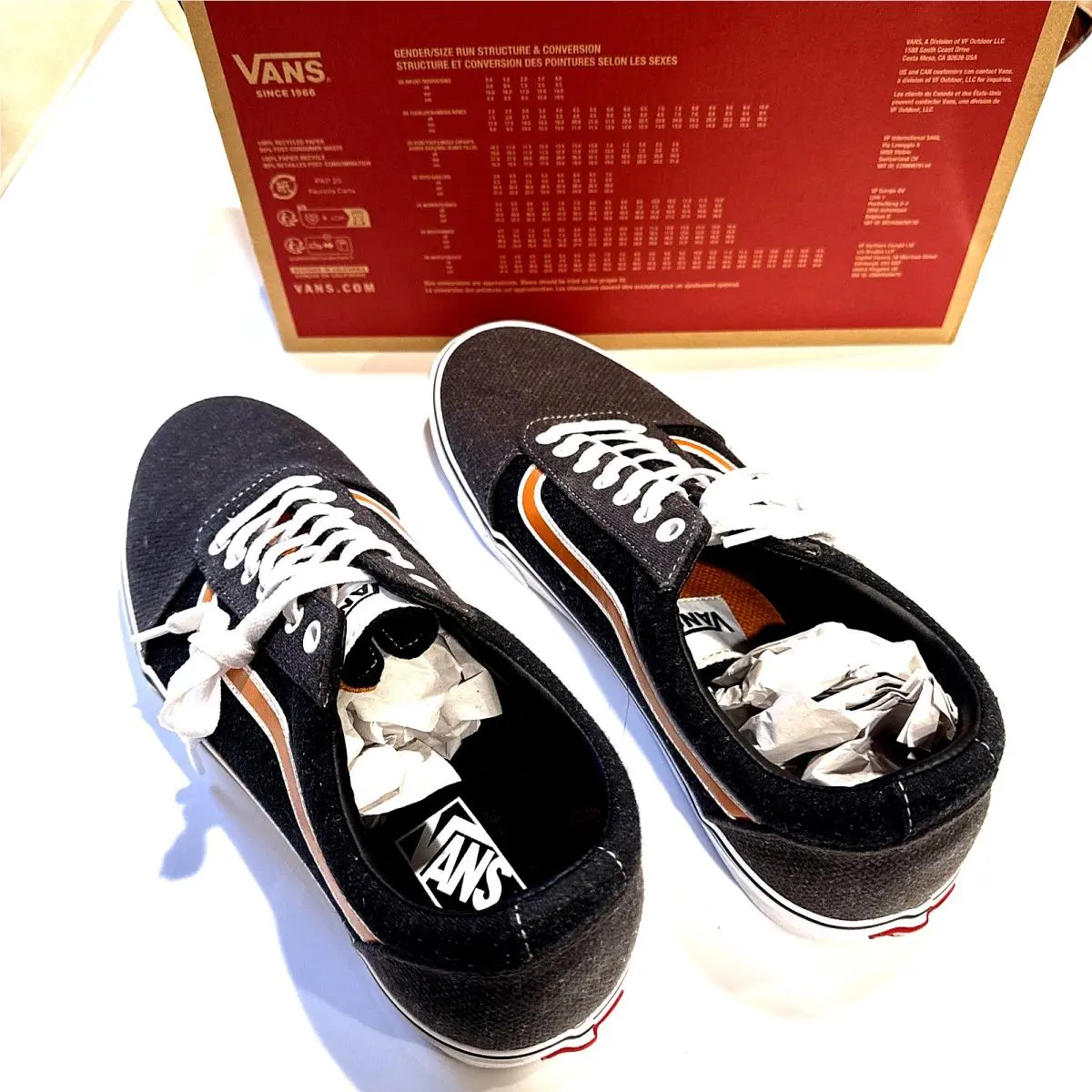 Vans shoes - Vans Ward - Ward - Dark Grey Block with Brown Stripe 8