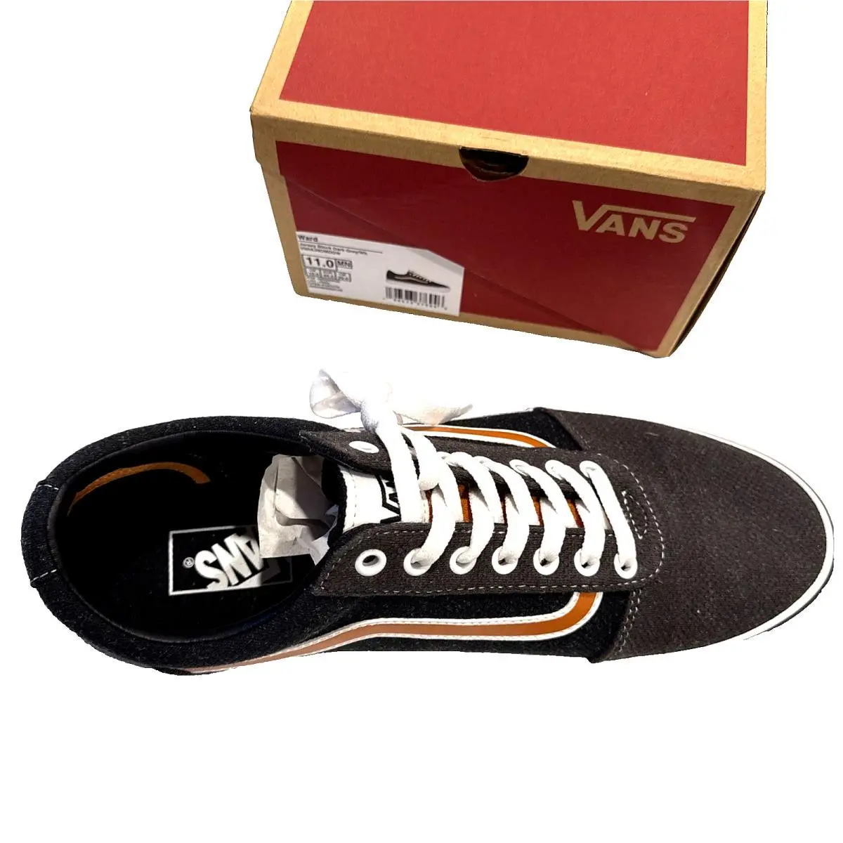 Vans shoes - Vans Ward - Ward - Dark Grey Block with Brown Stripe 3