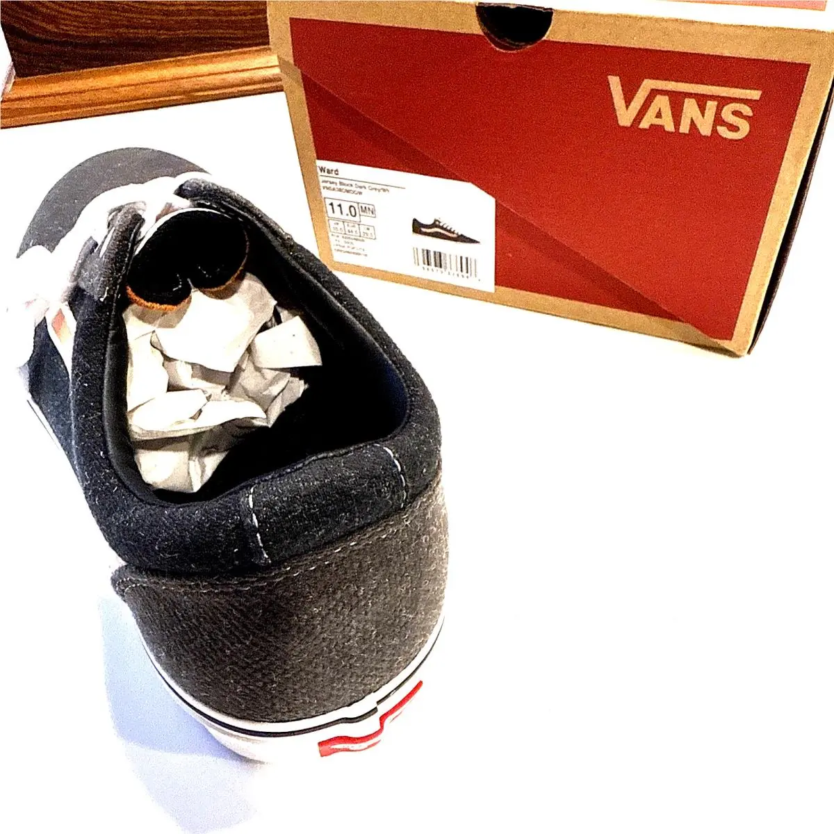 Vans shoes - Vans Ward - Ward - Dark Grey Block with Brown Stripe 5