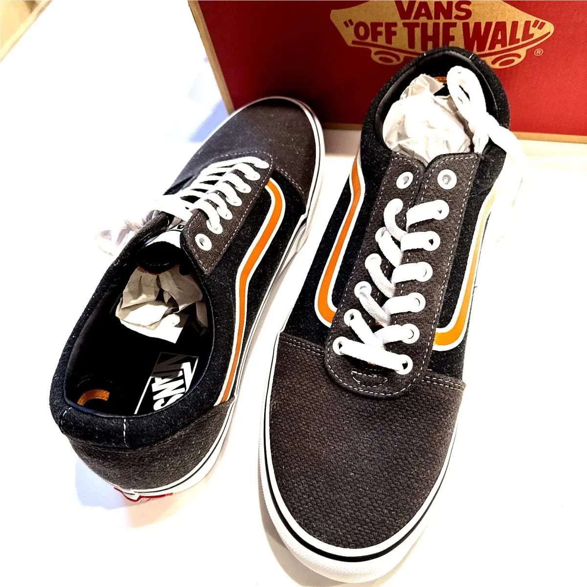 Vans shoes - Vans Ward - Ward - Dark Grey Block with Brown Stripe 6
