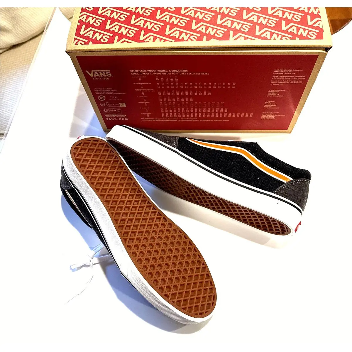 Vans shoes - Vans Ward - Ward - Dark Grey Block with Brown Stripe 9
