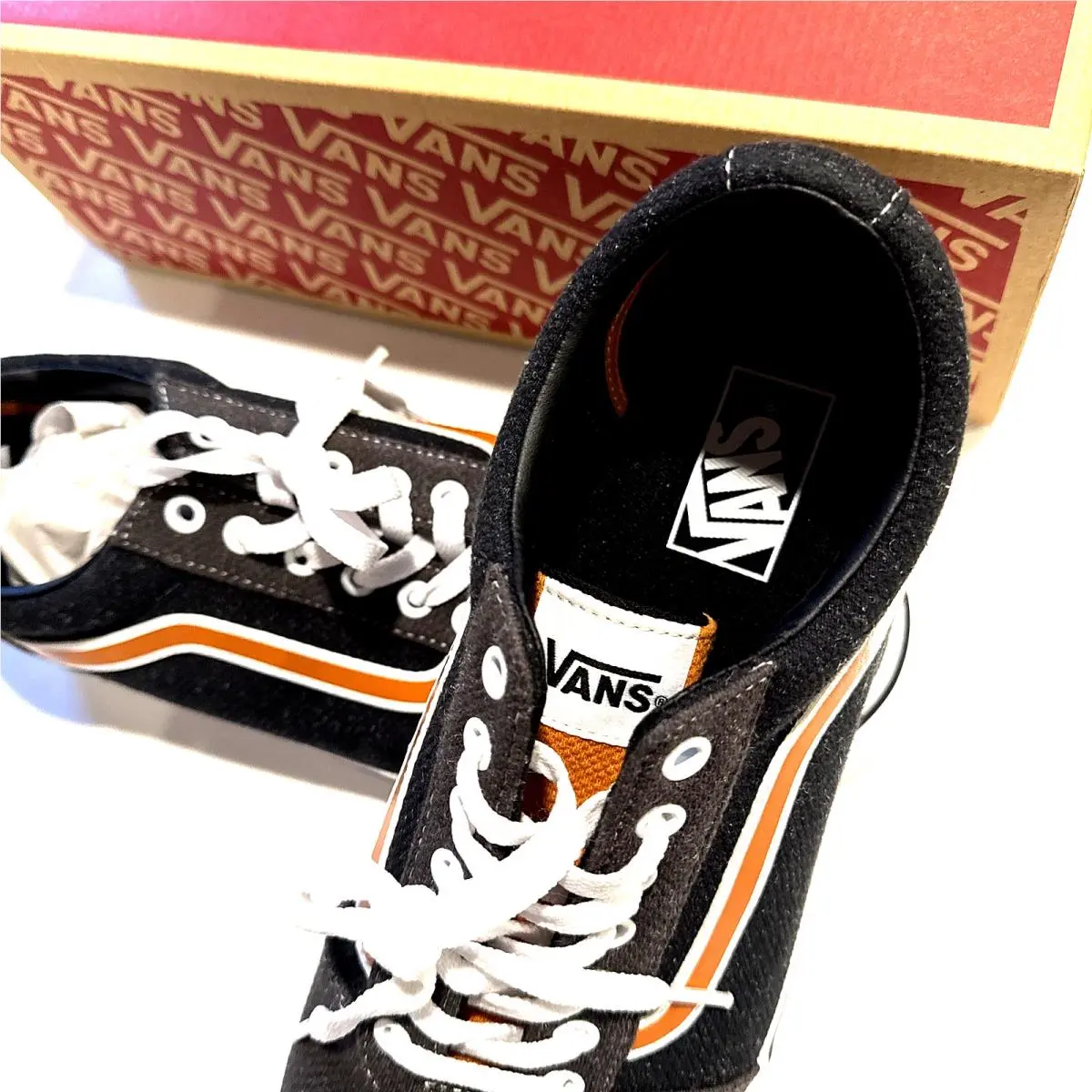 Vans shoes - Vans Ward - Ward - Dark Grey Block with Brown Stripe 16