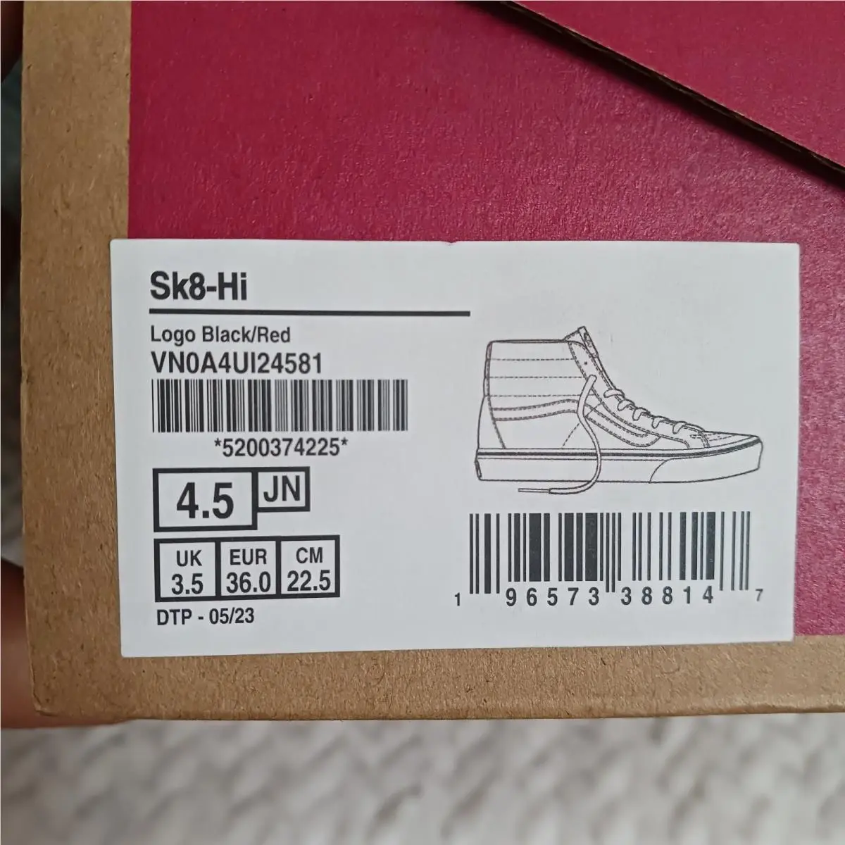 Vans shoes - Vans Sk8-Hi - Black 5
