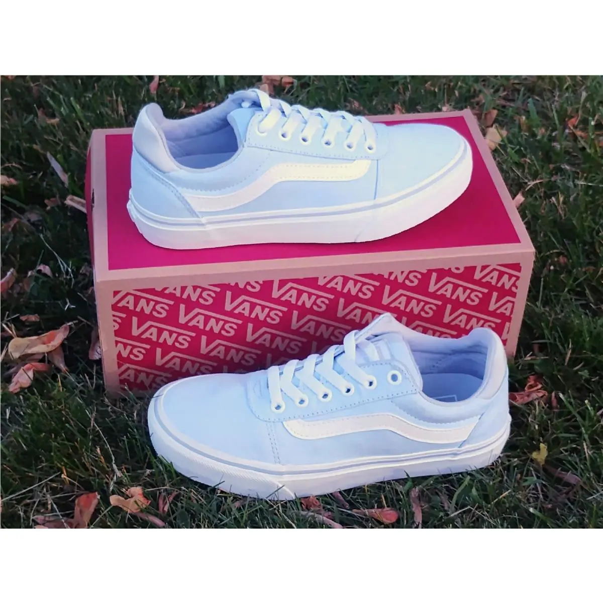 Vans Ward Deluxe Women`s 6.5 Summer Canvas Cool Light Blue VN0A2Z45EJO Fashion
