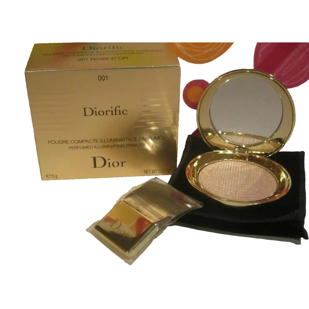 Christian Dior Diorific Perfumed Illuminating Powder 001 Rose D`or 0.21OZ