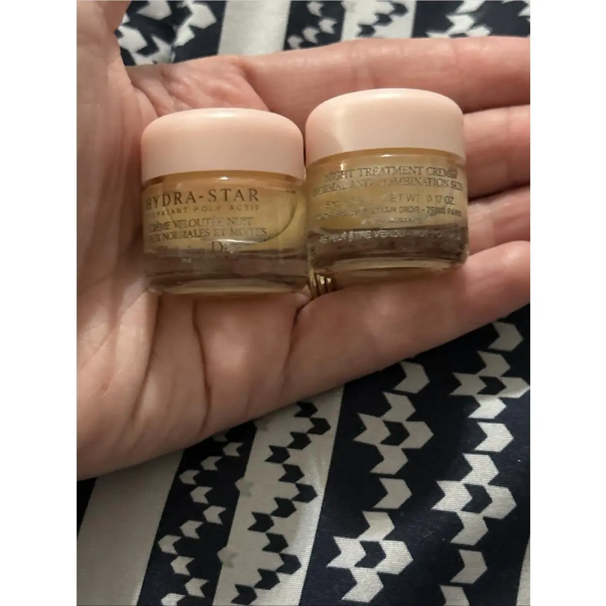 2 Christian Dior Hydra-star Night Treatment Crème 5 ml In Each