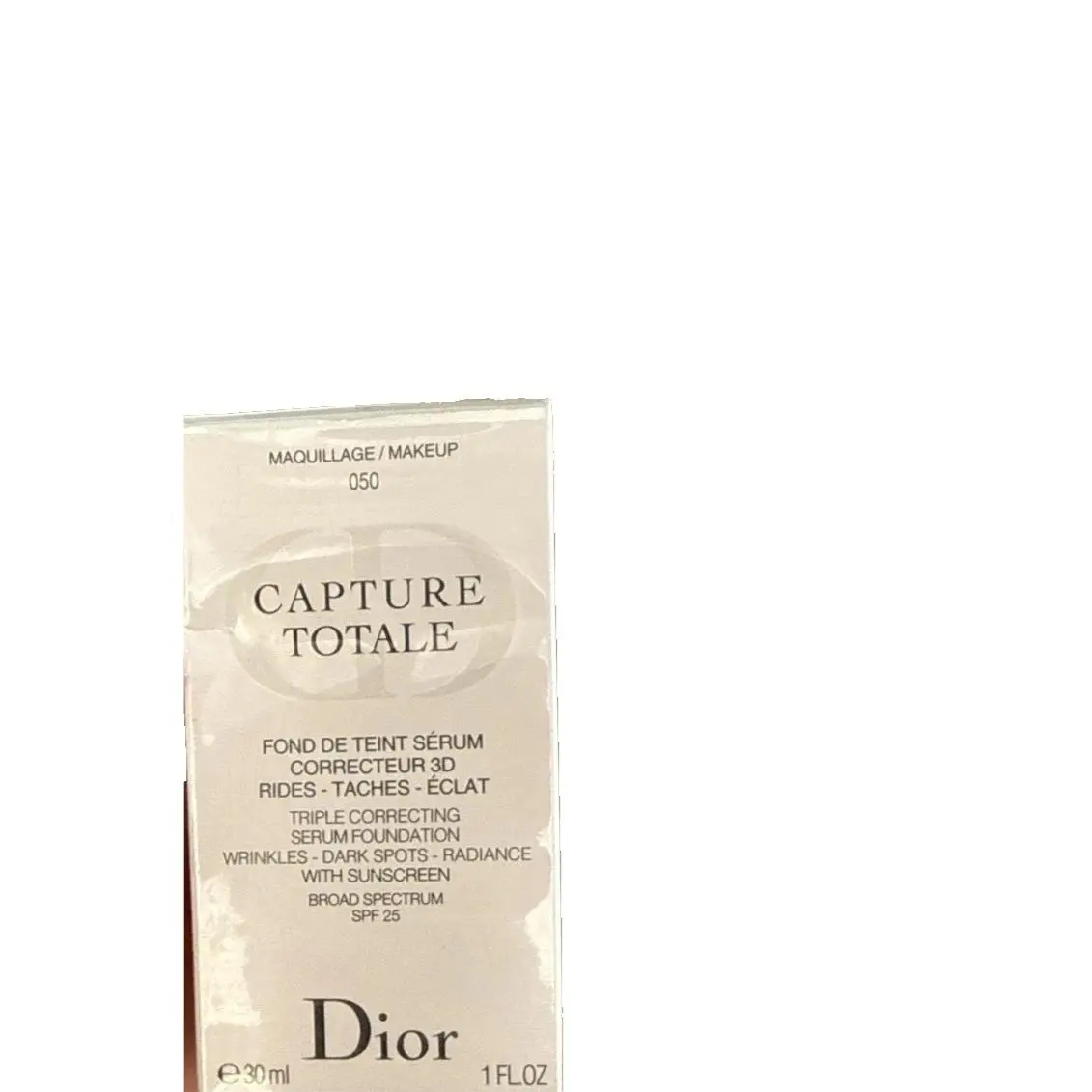 Dior Capture Totale Radiance Restoring Serum Foundation SPF15 1OZ 050 Dark Beige