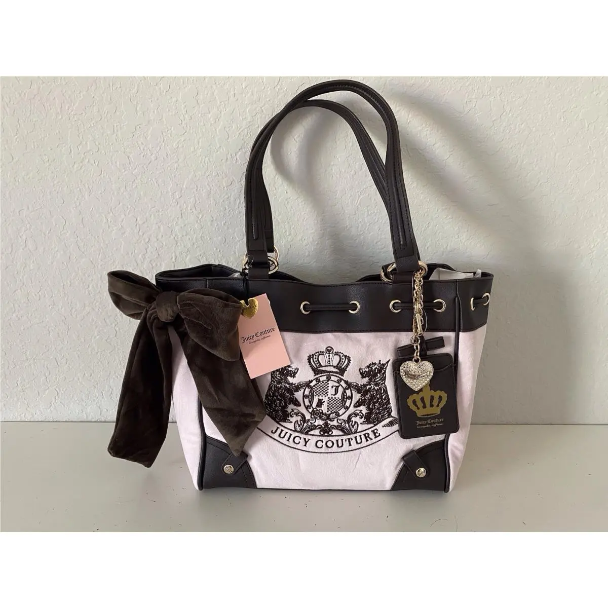 Classic Scottie Dogs Tote Chiffon Pink Daydreamer Viral by Juicy Couture