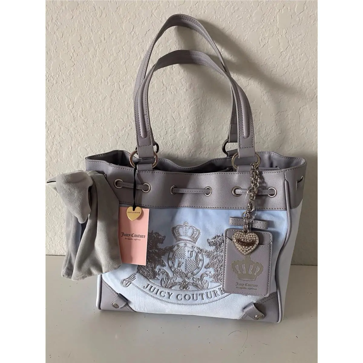 Classic Scottie Dogs Tote Blue Star Silver Daydreamer Viral by Juicy Couture