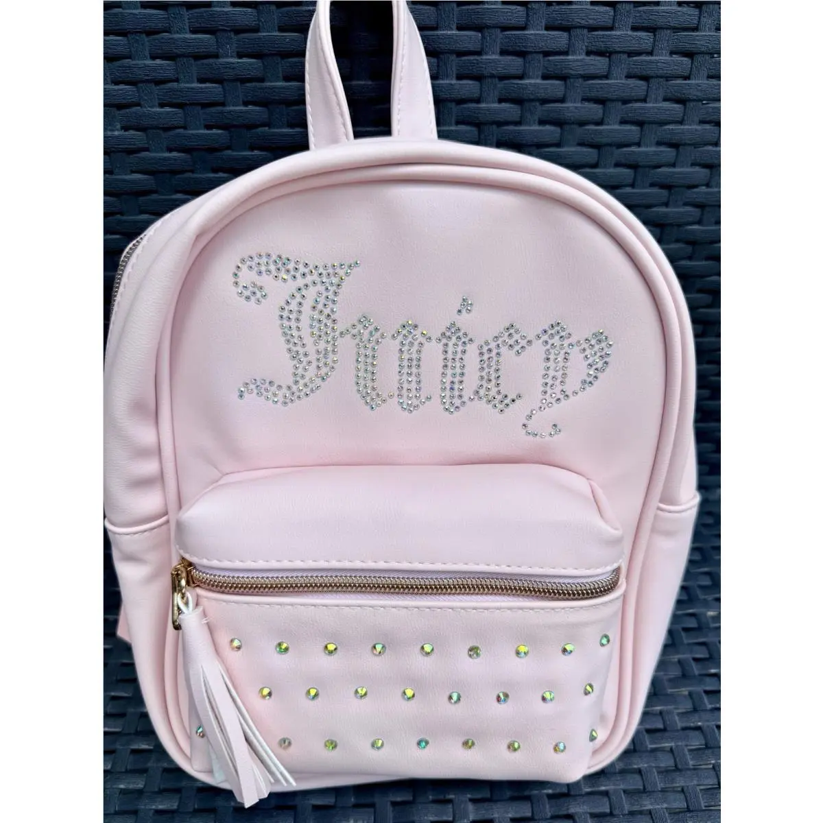 Juicy Couture Pink Backpack Very Cute Rhinestones