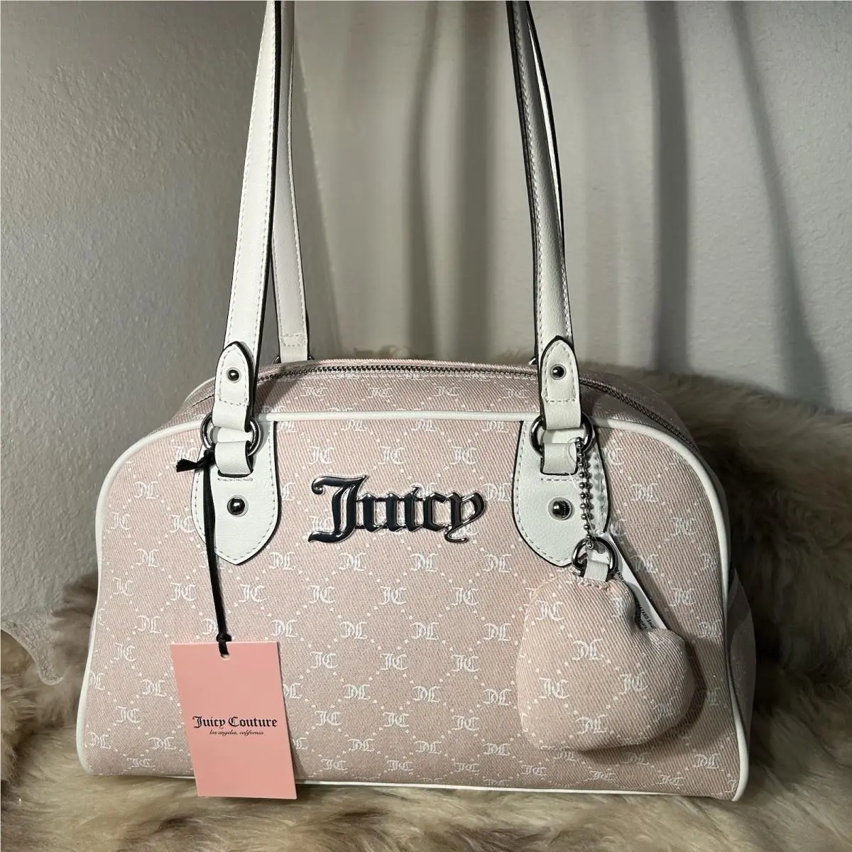 She’s The Moment Satchel - Pink Clay White by Juicy Couture