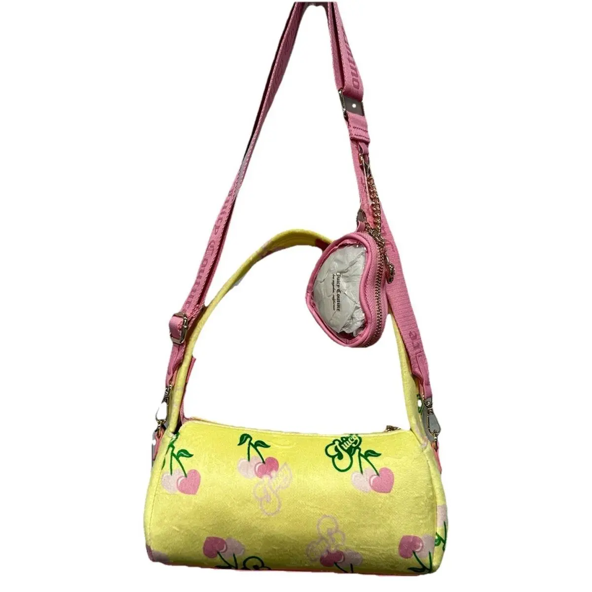 Juicy Couture Retro Cherry Mini Bag Retro Multi Barrel Crossbody Yellow
