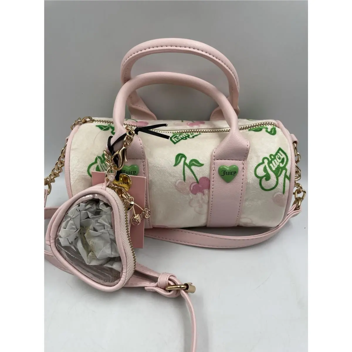 Juicy Couture Retro Cherry Mini Bag Retro Pink Green Multi Crossbody Gelato