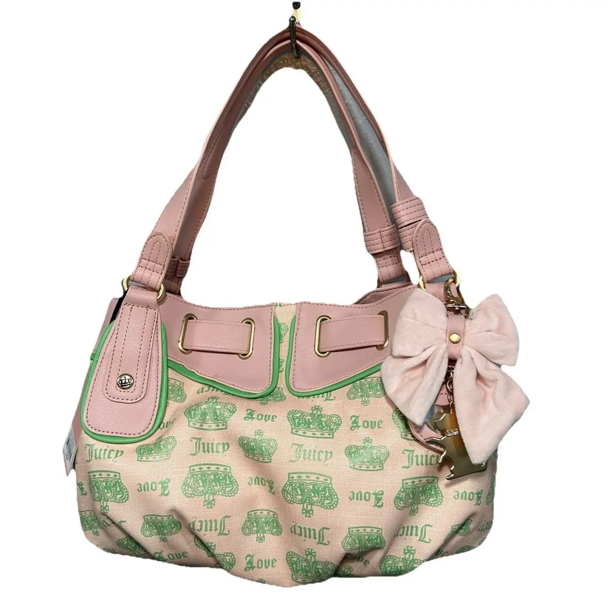 Juicy Couture Exclusive Juicy Fan Club Satchel Color Pink Diamond Retro