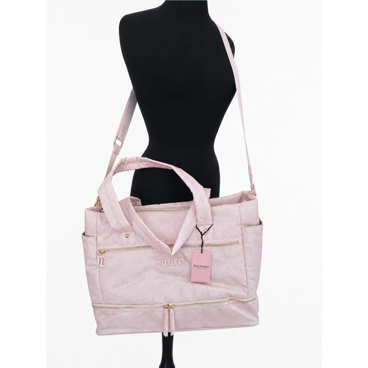 Juicy Couture Weekender Duffel Bag Juicy To Go Powder Blush Huge