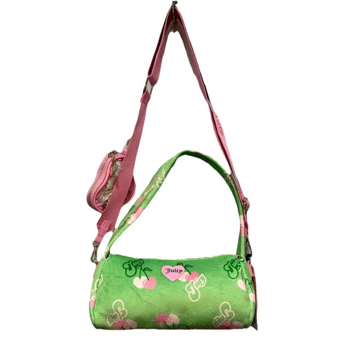 Juicy Couture Retro Cherry Gelato Barrel Bag Green Shoulder Bag