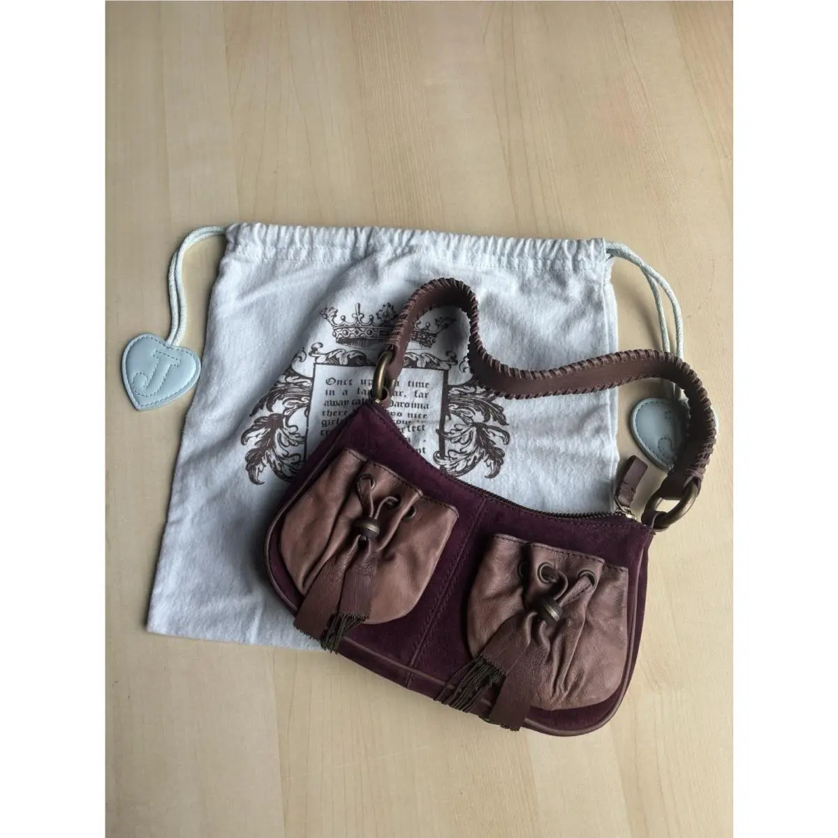 Juicy Couture Vintage Bag Louis Demi Shoulder Bag Purple YHRU0247