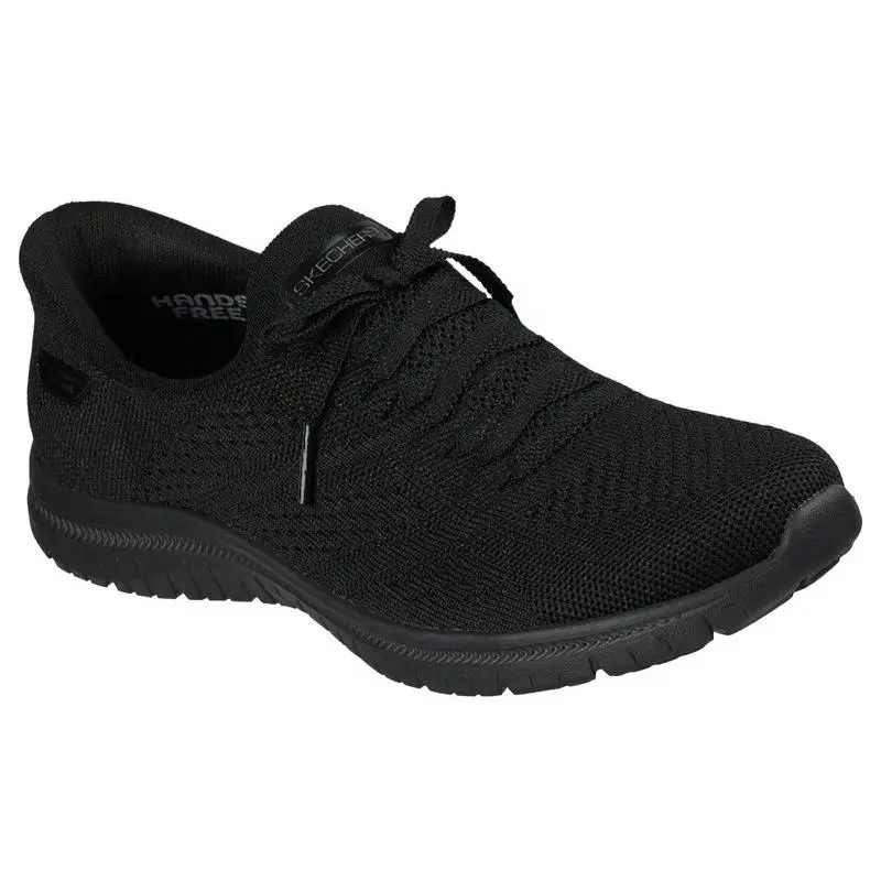 Womens Skechers Slip Ins Virtue Flawlees Black Knit Shoes