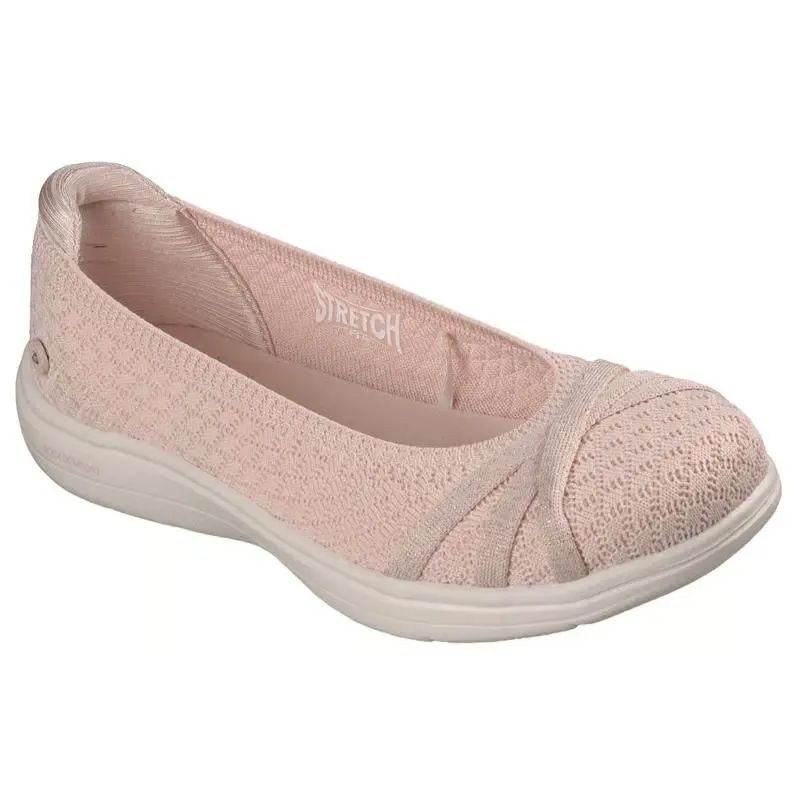 Womens Skechers ON The GO Flex Radiant Courtney Blush Pink Knit Shoes