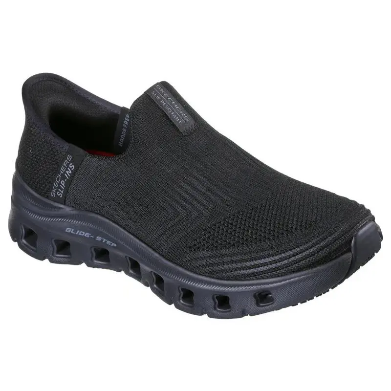 Womens Skechers Slip Ins Work Slip Resistant Glide Step Pro Tadri Black Mesh