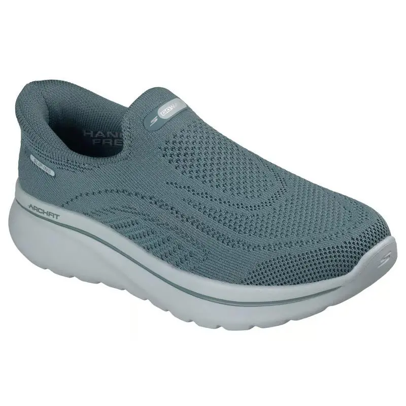 Womens Skechers Slip Ins Relaxed Fit GO Walk Arch Fit N-joy Slate Knit