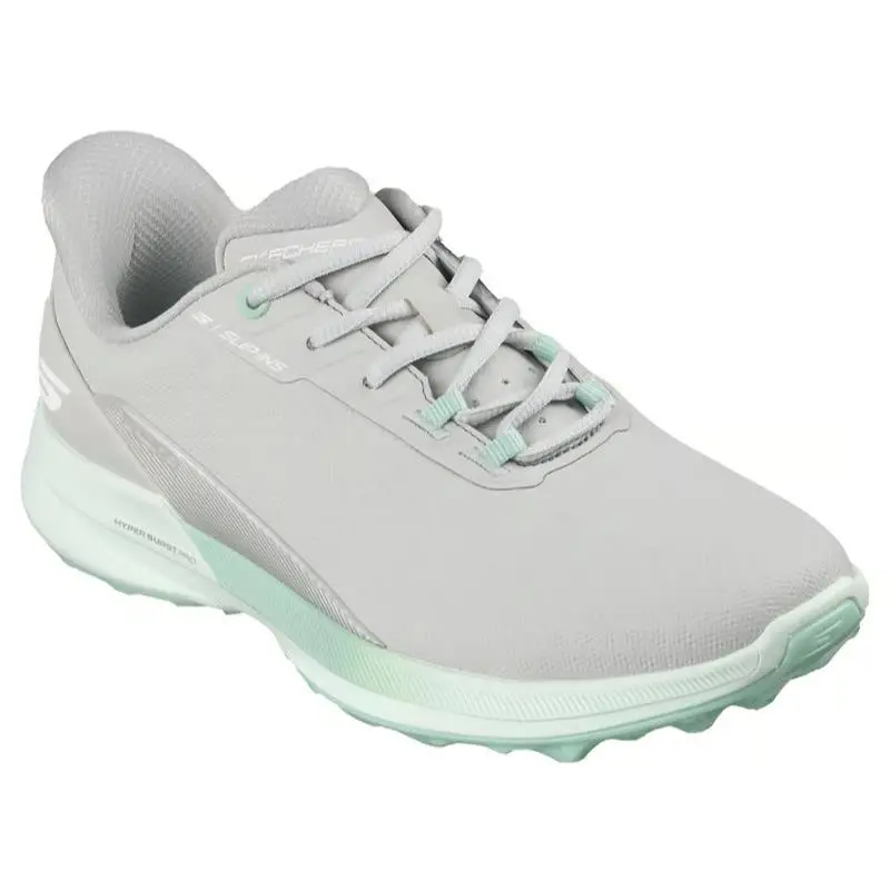 Womens Skechers Slip Ins Waterproof Pure SI Light Gray Aqua Mesh Shoes