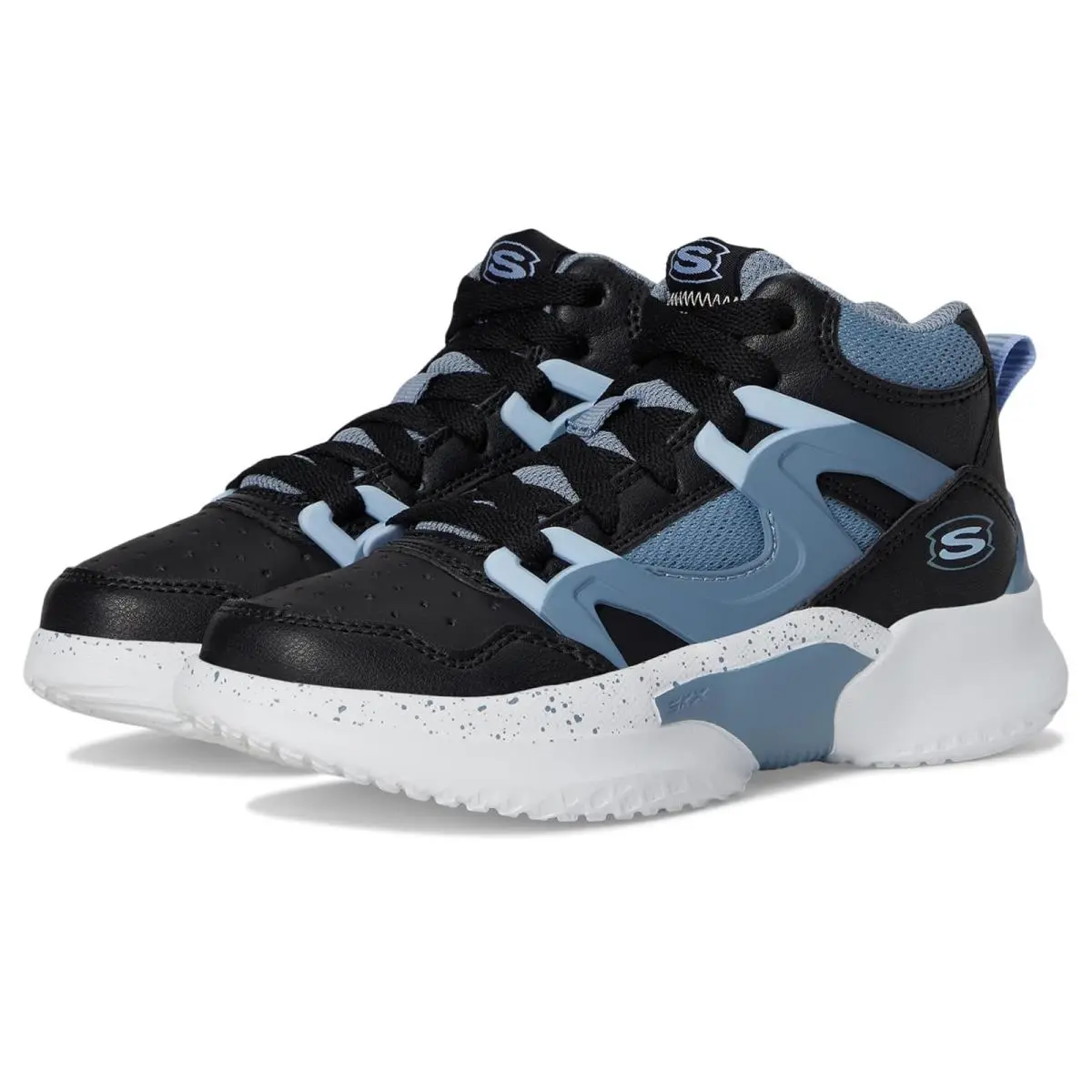 Boy`s Shoes Skechers Kids Skx Court Hype 406073L Little Kid/big Kid