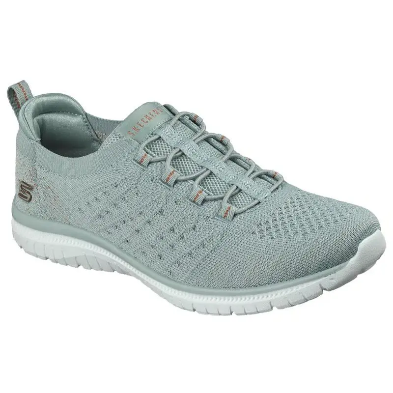 Womens Skechers Virtue Copper Dream Sage Knit Shoes