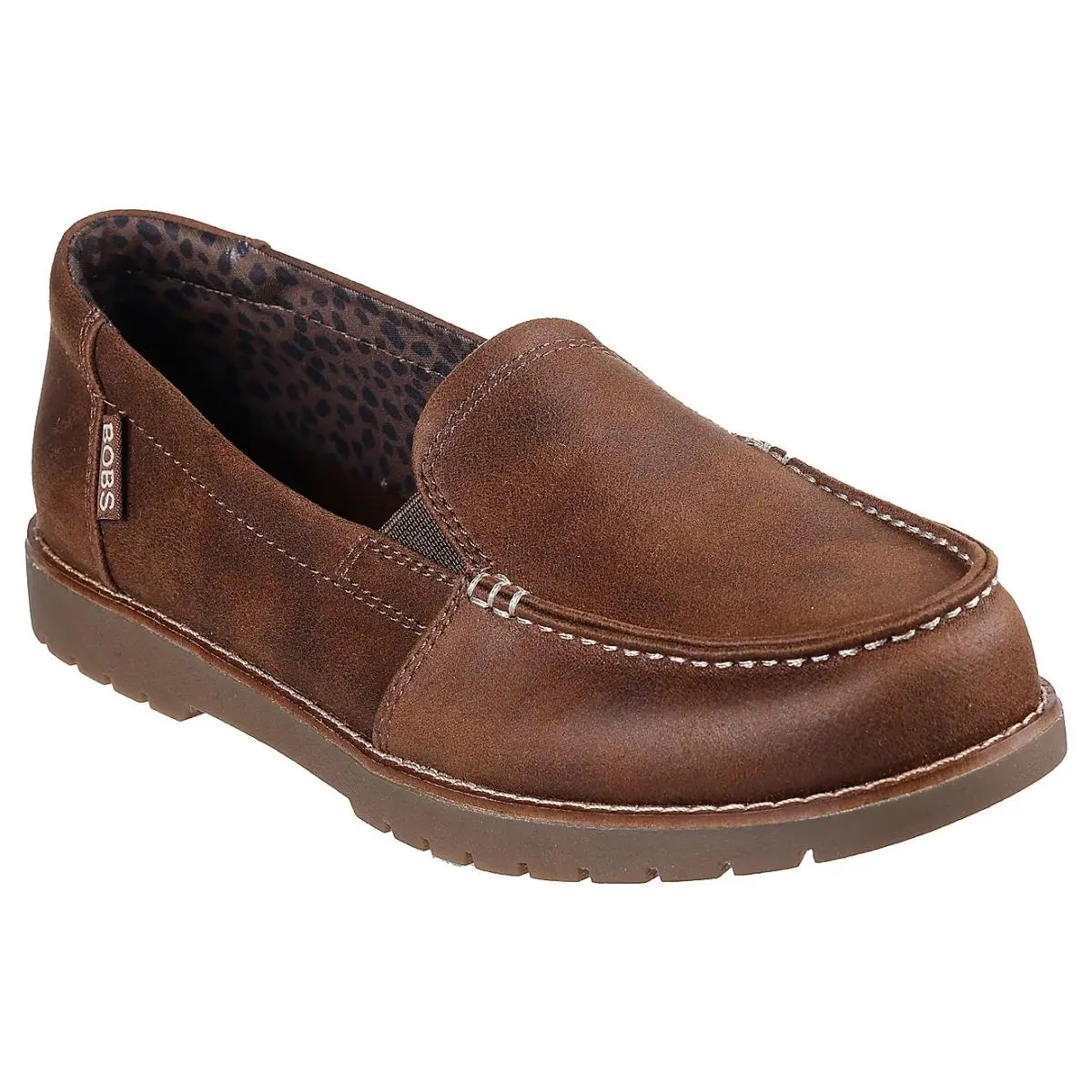 Bobs by Skechers Chill Lugs Central Look Loafer Womens 11M Brown Slip On NIN1375