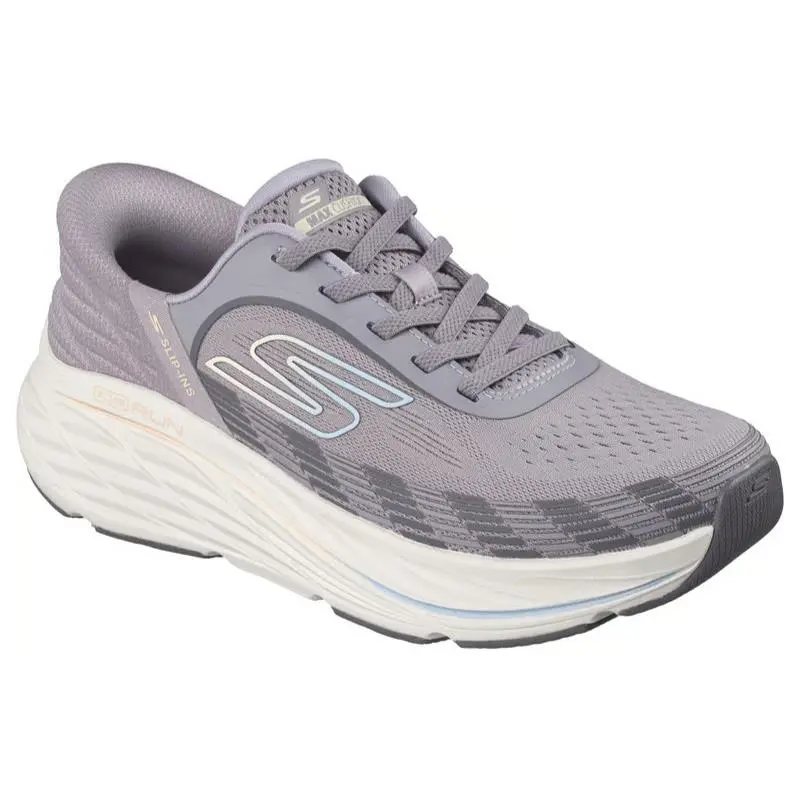 Womens Skechers Slip Ins Max Cushioning Elite 3 Lenara Lavender Mesh Shoes - Purple