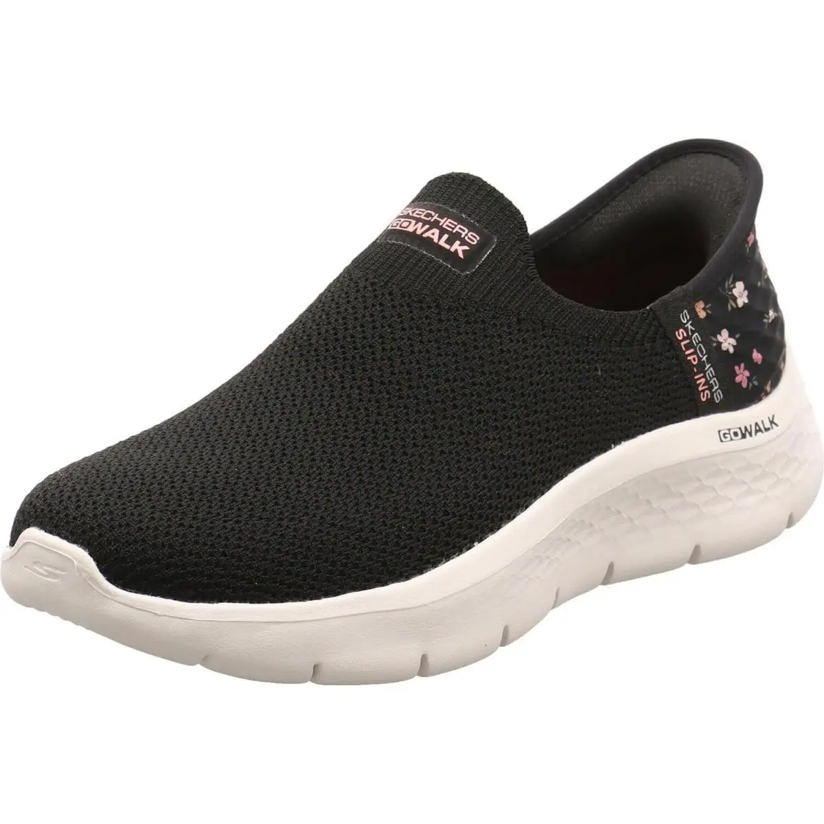 Skechers Women`s Go Walk Flex Sunset Rose Hands Free Slip-ins - Navy/Turquoise