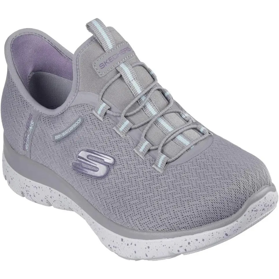 Skechers Women`s Waterproof Hands Free Slip-ins Summits - Best Choice - Gyaqgrey/Aqua