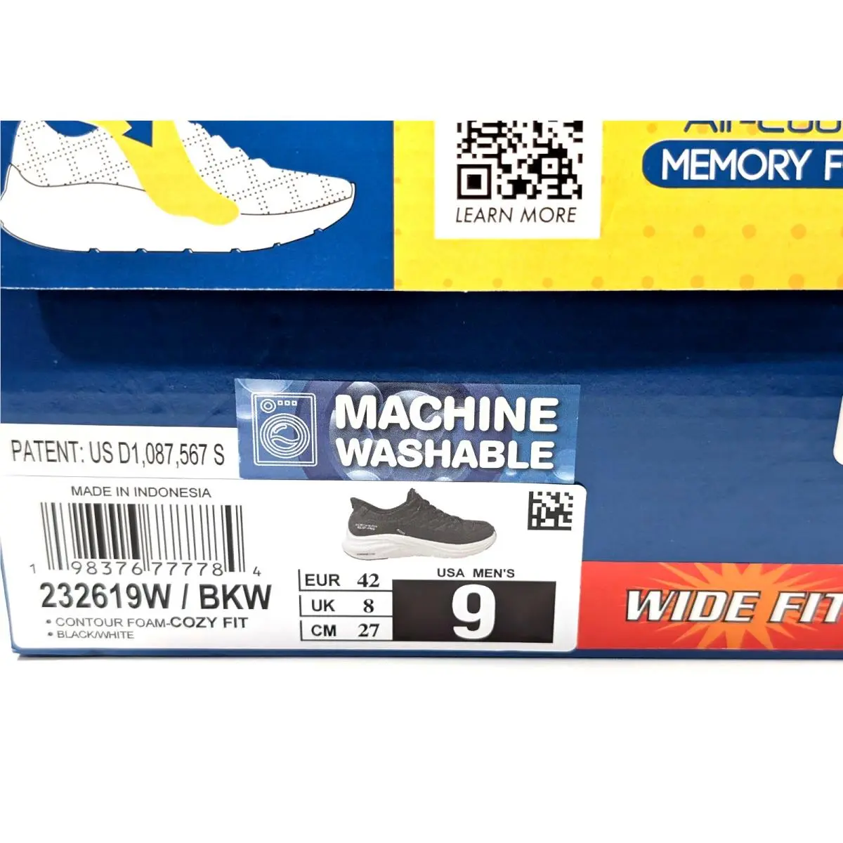 Skechers shoes - Skechers Contour Foam Cozy Fit - 232619W 232619W/BKW 232619 - Black/White 20