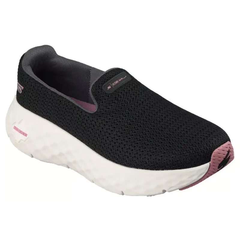 Womens Skechers GO Walk Max Cushioning Flex Stormi Black Pink Mesh Shoes