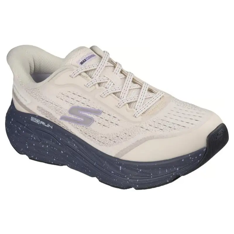 Womens Skechers Slip Ins Waterproof Max Cushioning Elite 3 Off White Mesh - Beige