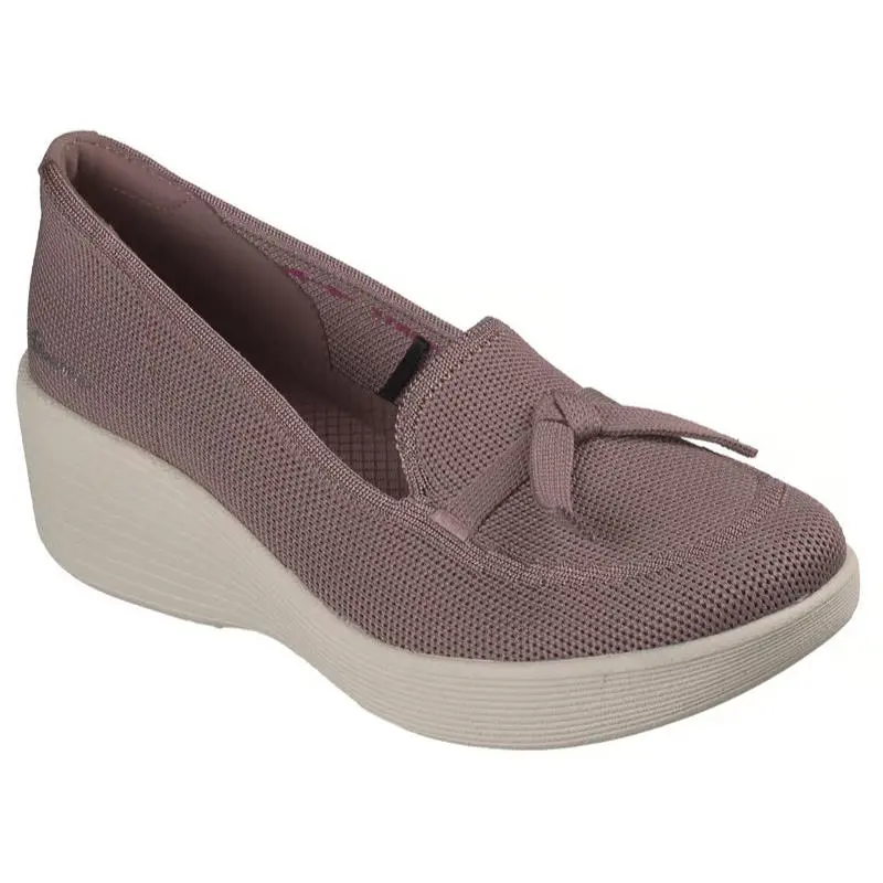 Womens Skechers Relaxed Fit Parallel Soaring Softly Mocha Knit Shoes